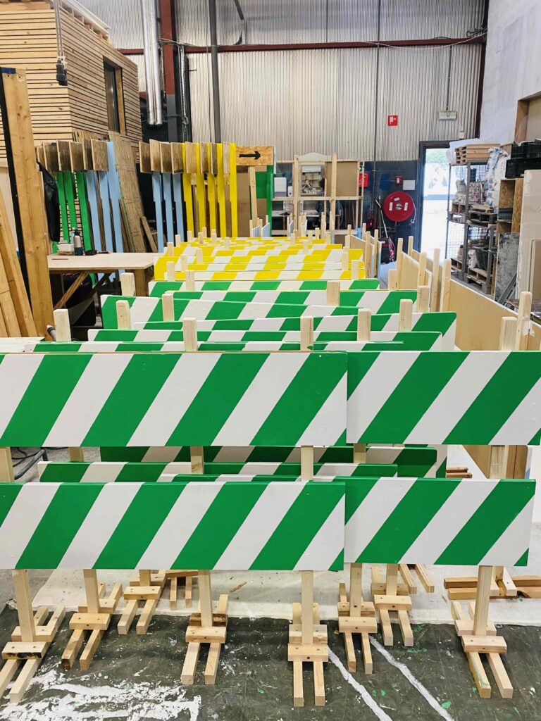 Scénographie Semaine de la Construction Durable, BE-HERE